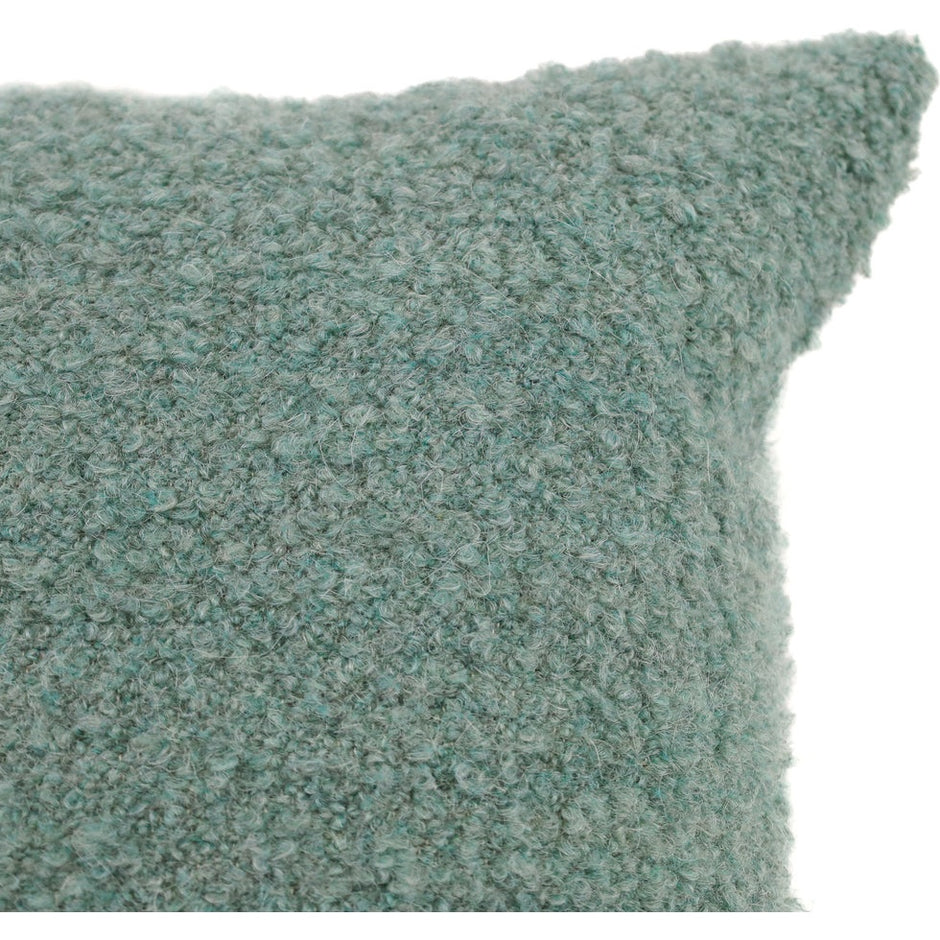 Light blue Uniq'uity Kandi decor pillow measuring 23x23 inches, featuring soft fabric and stylish design for home decor.