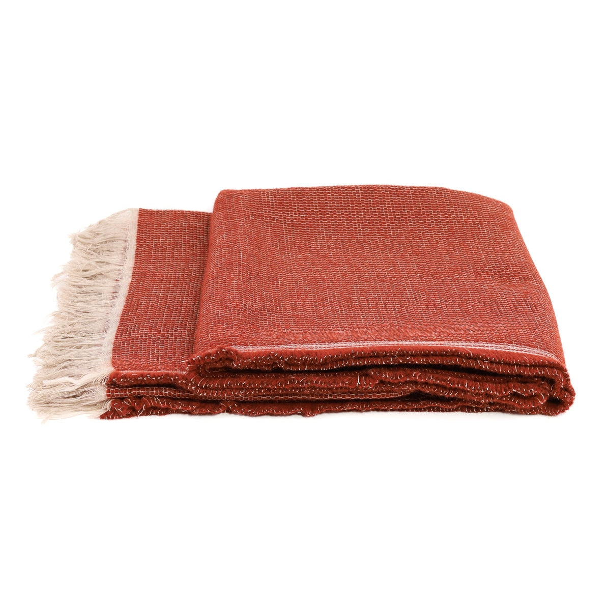 White Uniq'uity Allen throw blanket, soft and cozy throw blanket with subtle texture, perfect for adding warmth to any space.