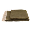 White Uniq'uity Allen throw blanket, soft and cozy fabric, perfect for adding warmth and style to your living space.