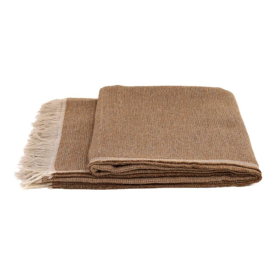 White Uniq'uity Allen Throw Blanket, soft and cozy throw blanket from In Stock Uniq'uity, displayed folded on a neutral background.