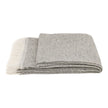 White Uniq'uity Allen throw blanket showing soft fabric and simple design, perfect for cozy home decor.
