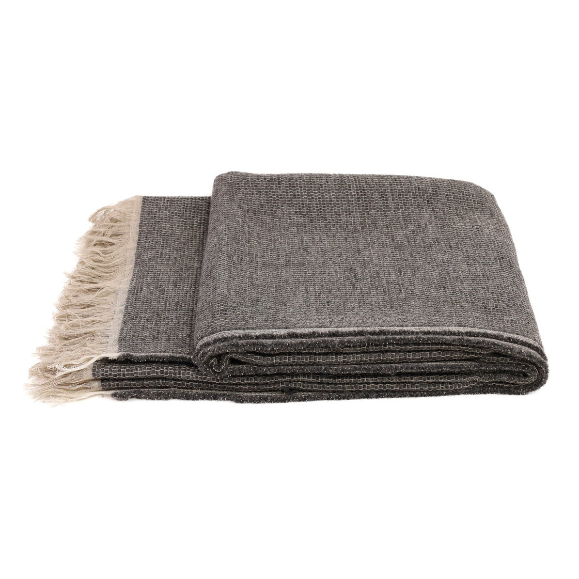 White Uniq'uity Allen throw blanket showcasing soft, cozy fabric and stylish design for comfortable home decor.