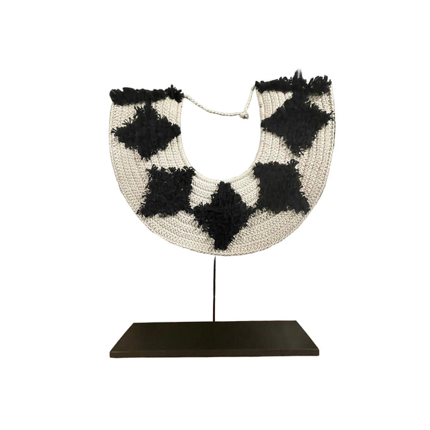 Cotton Necklace on Stand