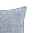 textured light blue pillow linen cotton wool blend 