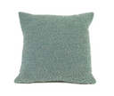 Boucle textured light blue square pillow 