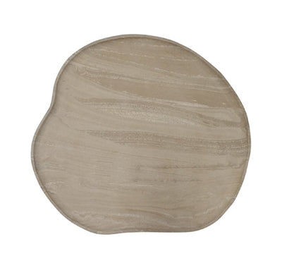 Large Resin Platter Beige
