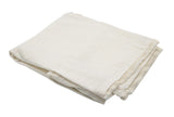 Cream linen duvet cover with petite velvet edge in king size by Linen Salvage, showcasing soft fabric and elegant detailing.