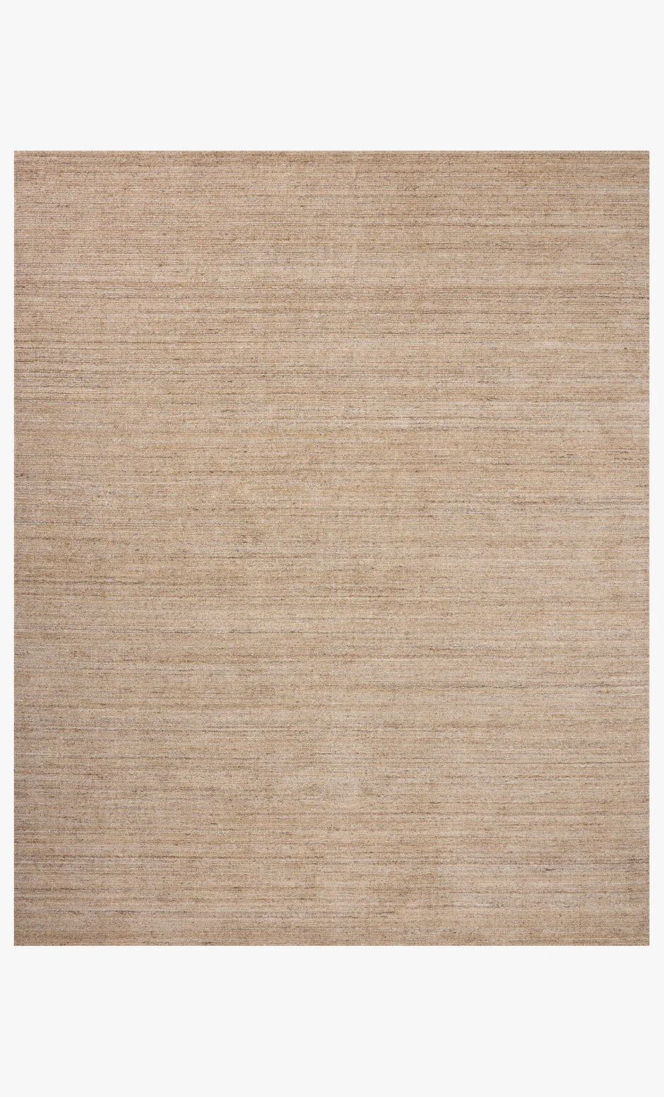 Loloi Thorne Rug in Sand color, 9'6" x 13'6" rectangular fabric rug with a subtle pattern, suitable for living room or bedroom decor.