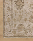 Loloi Willa Rug in Fog and Natural colors, 9'6