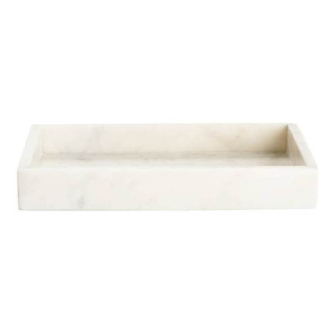 Lothantique Inc. Belle de Provence marble napkin tray, elegant bath accessory with a smooth marble finish and classic design.