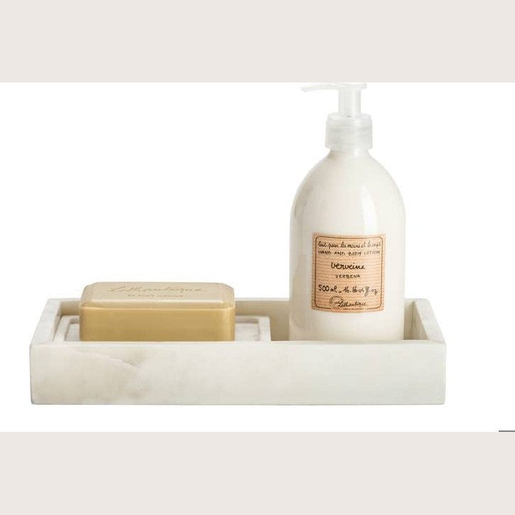 Lothantique Inc. Belle de Provence marble bath tray with elegant Mediterranean marble design for luxurious bathroom decor