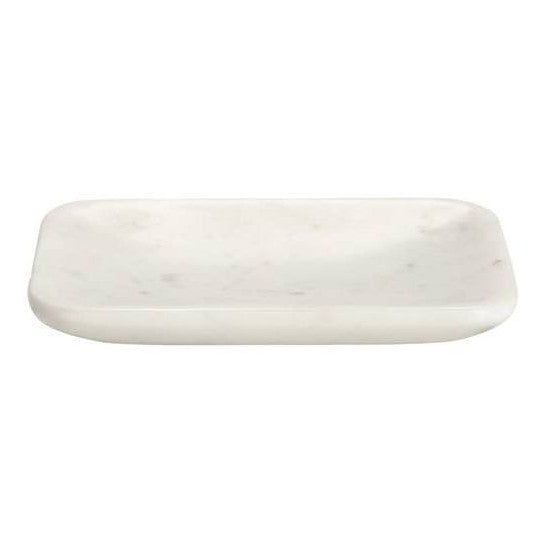 Belle de Provence marble soap dish by Lothantique Inc., rounded bath accessory with elegant marble design.