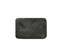 Slate soap dish from Tadé by Lothantique Inc. in natural slate with a simple, rustic design for bathroom use.