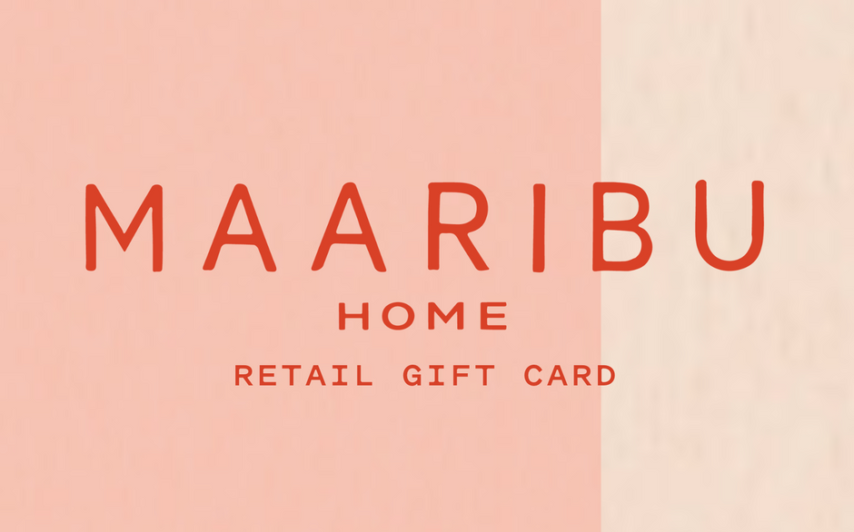 Maaribu retail gift card featuring the Maaribu brand logo, suitable for gifting or store credit use.