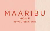 Maaribu retail gift card featuring the Maaribu brand logo, suitable for gifting or store credit use.