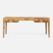 Made Goods Lindsey Desk in olive ash wood with sleek design and smooth surface, perfect for home or office workspace.