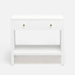Made Goods Maris Nightstand with sleek wood finish and modern design, featuring a drawer and open storage space.