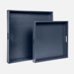 Made Goods Ambrose Square Tray featuring a sleek, modern design with wooden finish and raised edges for serving or decor.