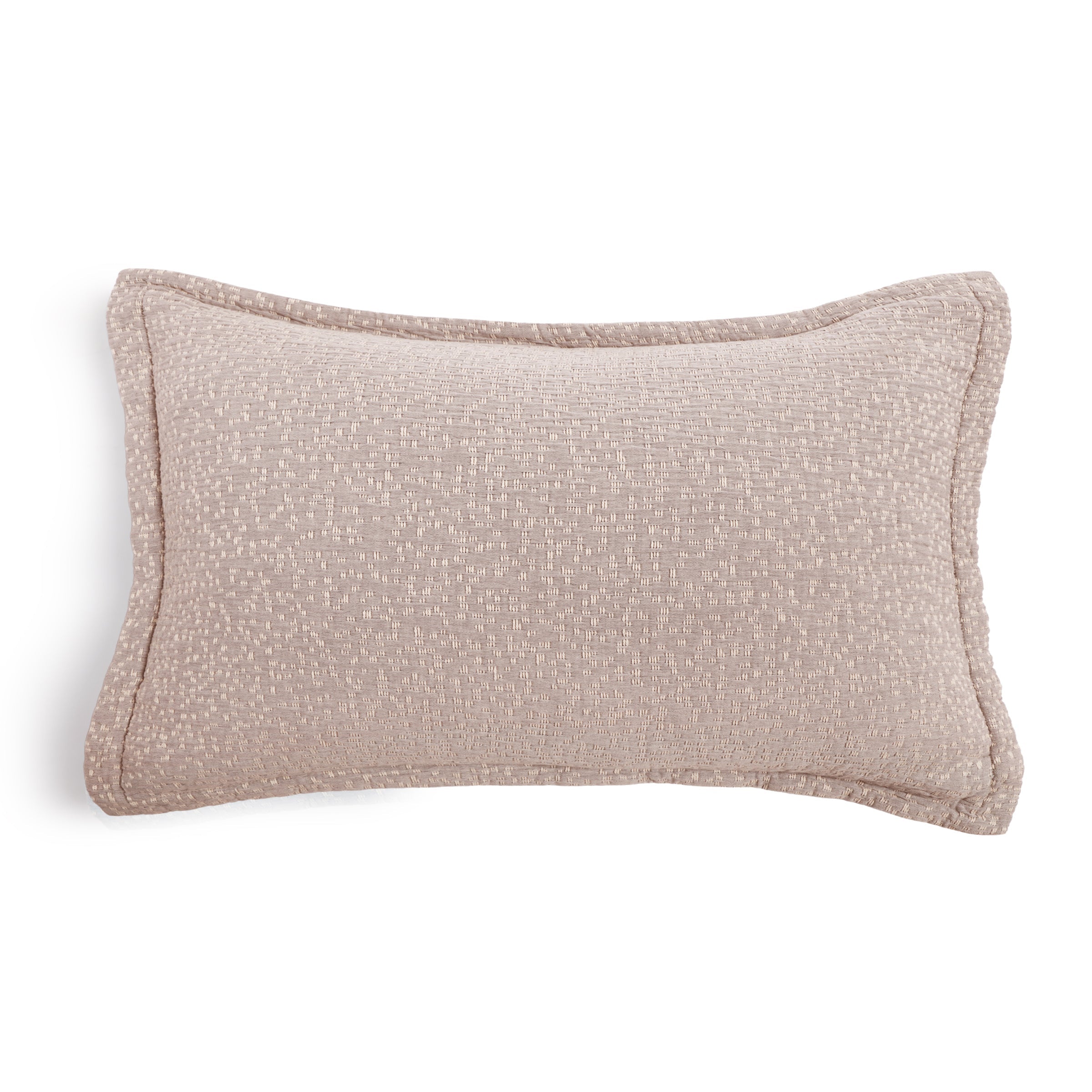 terracotta blush colored matelasse king sham at maaribu