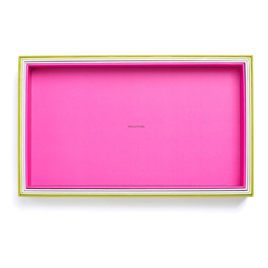 Piecework puzzle trays for organizing and sorting jigsaw puzzle pieces, ideal for puzzle enthusiasts and collectors.