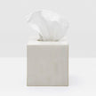 Pigeon & Poodle Arles tissue holder for bath accessories, featuring a stylish design with a white finish and decorative details.