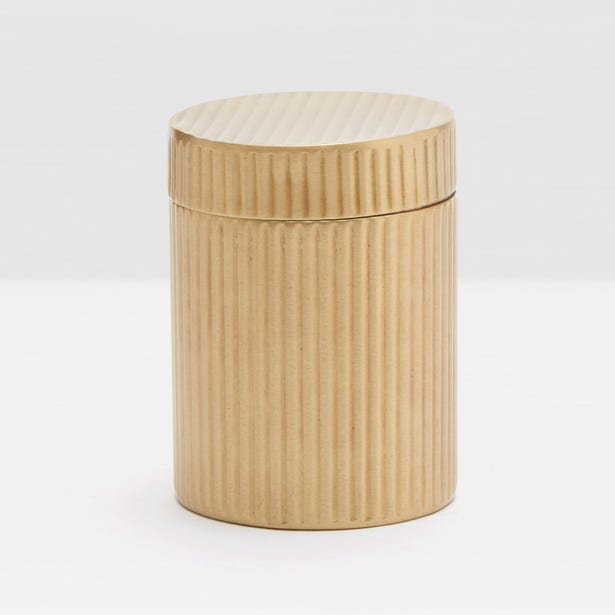 Pigeon & Poodle Redon 3x4 bath accessories canister with a sleek design, perfect for organizing bathroom essentials.
