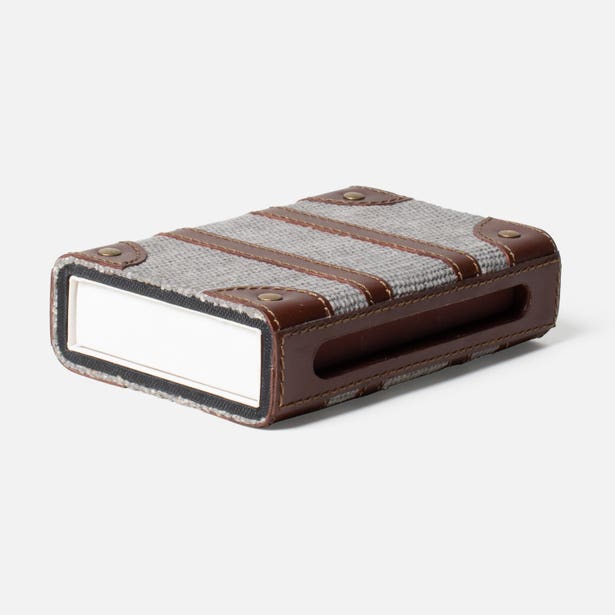 Gray Pigeon & Poodle Dillon match box decor box with vintage-inspired design, showcasing detailed artwork and elegant craftsmanship.
