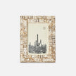 Pigeon & Poodle Mombasa photo frame holding a 4x6 inch picture, featuring a stylish wooden design with carved details.