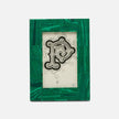Pigeon & Poodle Olten frame holding a 4x6 photo, made of sleek black material with a modern design.