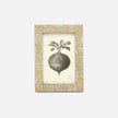Gold and white Pigeon & Poodle Westport photo frame holding a 4x6 picture, elegant design with a modern, stylish finish.