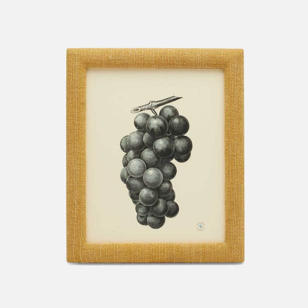 Dark green Pigeon & Poodle Kemi cotton and jute photo frame with a 4x6 inch opening, featuring a stylish natural design.