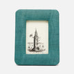 Navy Pigeon & Poodle Halle photo frame holding a 4x6 inch picture, modern design with clean lines and brand logo details.