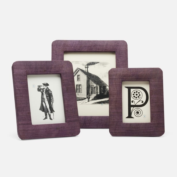Navy Pigeon & Poodle Halle photo frame for 4x6 inch pictures, featuring a stylish and elegant design with a modern touch.