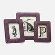 Navy Pigeon & Poodle Halle photo frame holding a 4x6 inch picture, crafted from wood with a sleek, modern design.