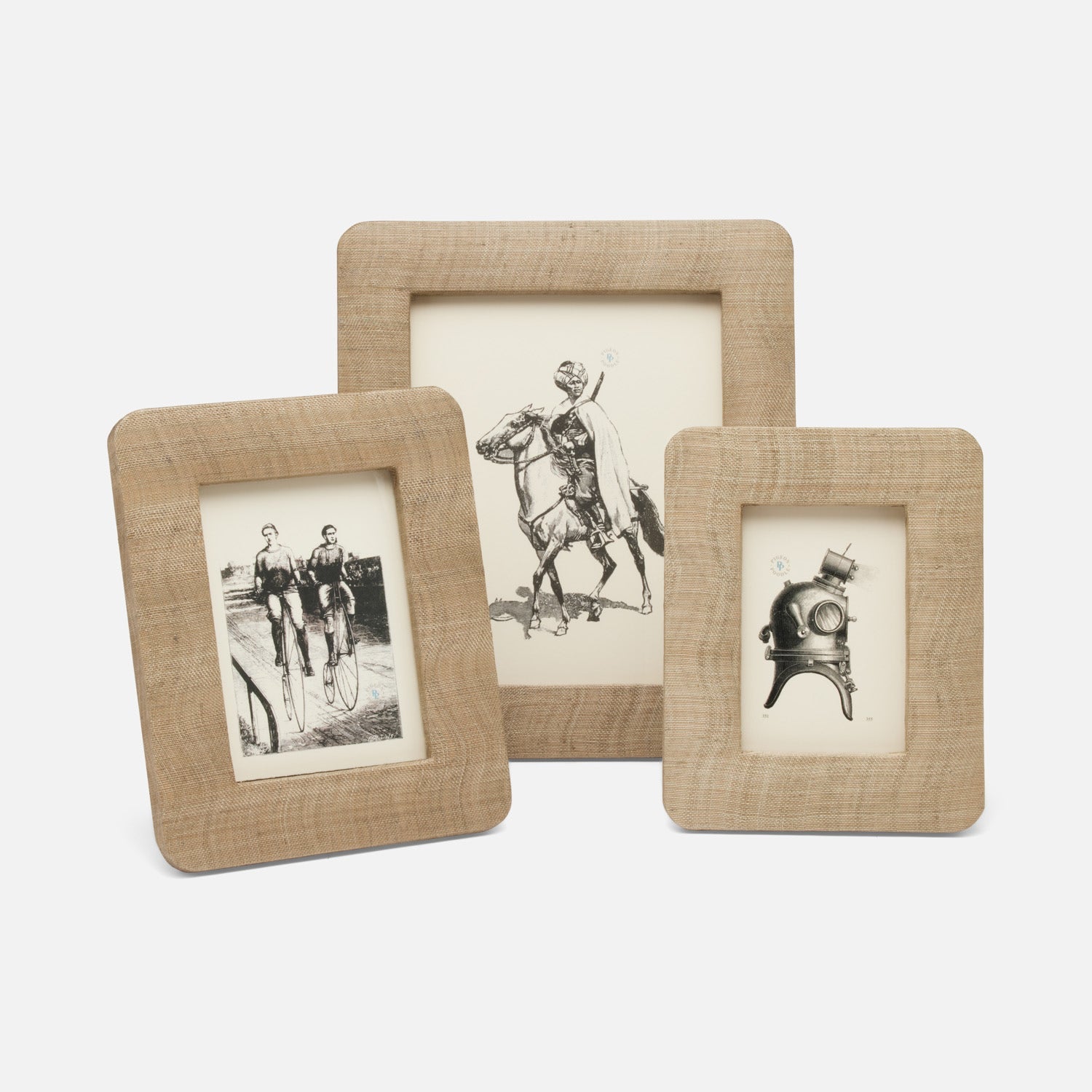 Navy Pigeon & Poodle Halle picture frame holding a 4x6 photo, stylish home decor accessory with a modern design.