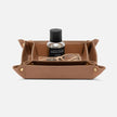 Set of two Pigeon & Poodle Belmont trays, rectangular wooden trays with handles, featuring minimalist design and natural wood finish.