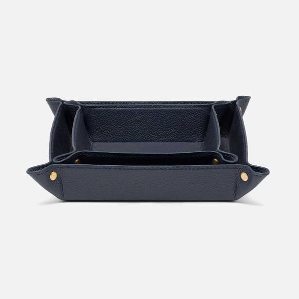 Set of two Pigeon & Poodle Belmont trays with intricate patterns, ideal for serving or decorative display.