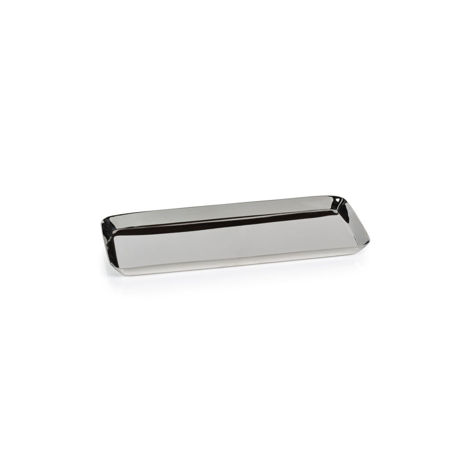 Silver metal tray small nickel