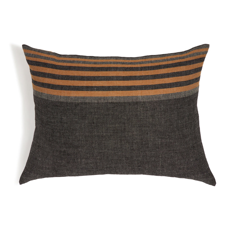 Pom Pom at Home Bruno Charcoal Big Pillow with plush fabric and cozy design for comfortable home decor.