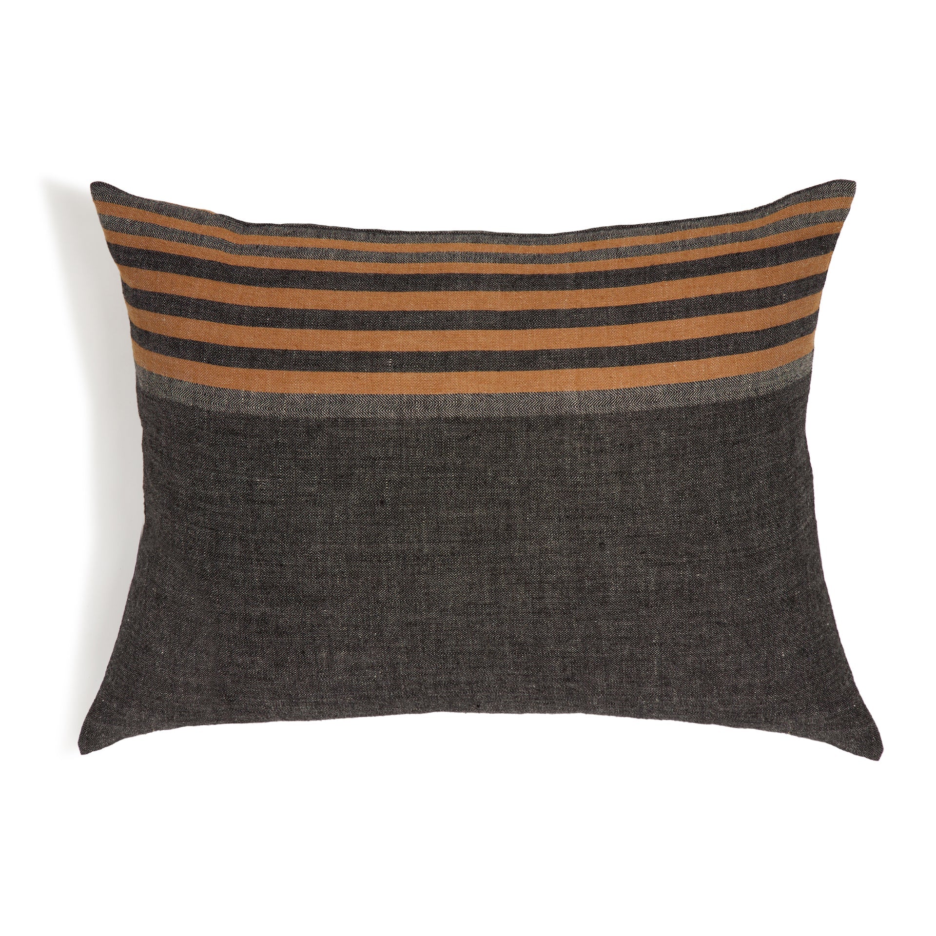 Pom Pom at Home Bruno Charcoal Big Pillow with plush fabric and cozy design for comfortable home decor.