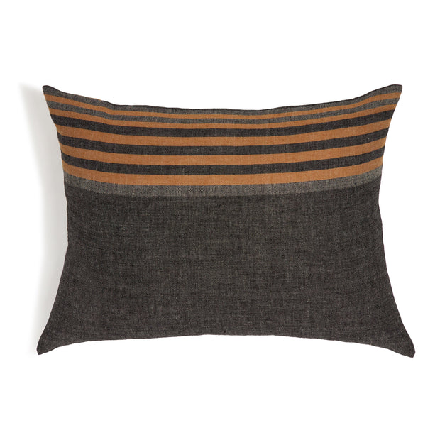Pom Pom at Home Bruno Charcoal Big Pillow with plush fabric and cozy design for comfortable home decor.