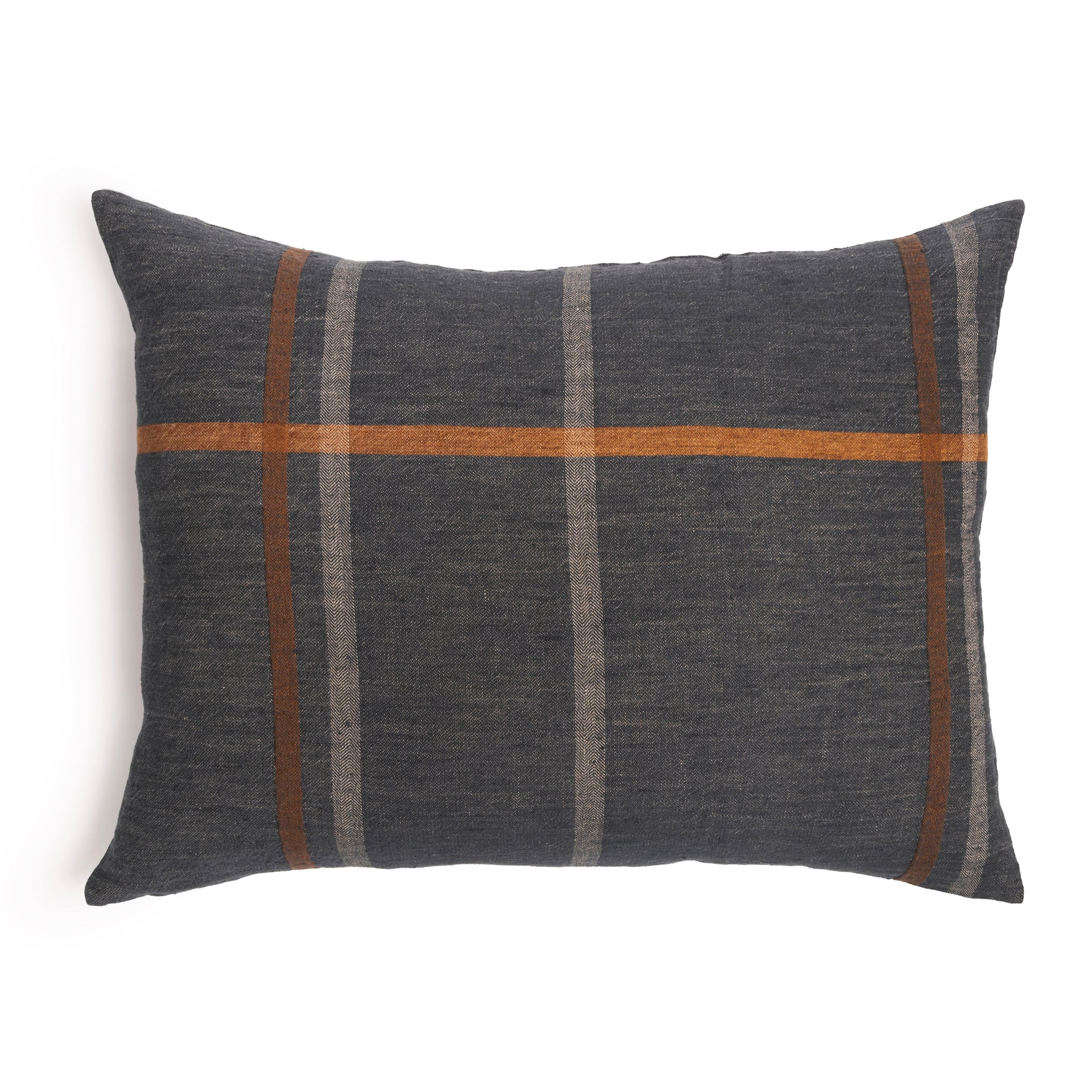 Dark teal Bryant Big Pillow by Pom Pom at Home featuring plush fabric and decorative pom-pom accents.