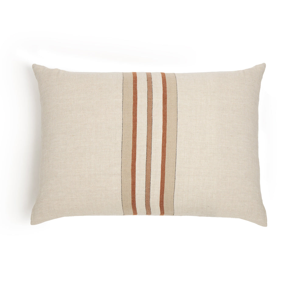 Natural beige Pom Pom at Home Beck Big Pillow with soft fabric and decorative pom-pom accents for cozy home decor.