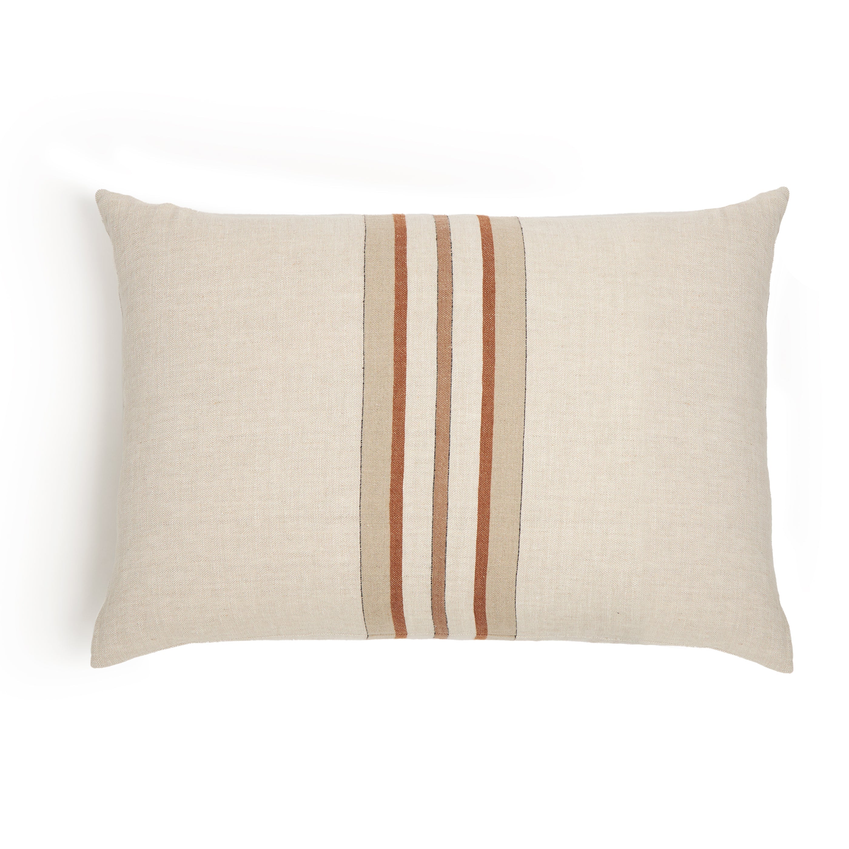 Natural beige Pom Pom at Home Beck Big Pillow with soft fabric and decorative pom-pom accents for cozy home decor.