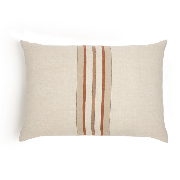 Natural beige Pom Pom at Home Beck Big Pillow with soft fabric and decorative pom-pom accents for cozy home decor.