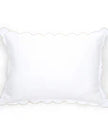 Pom Pom at Home Kelly Linen pillowcases in white and flax, featuring soft, natural fabric and elegant pillow sham design.