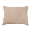 Natural-colored Pom Pom at Home Vancouver sham, king size decorative pillow cover with soft fabric and playful pom pom accents.