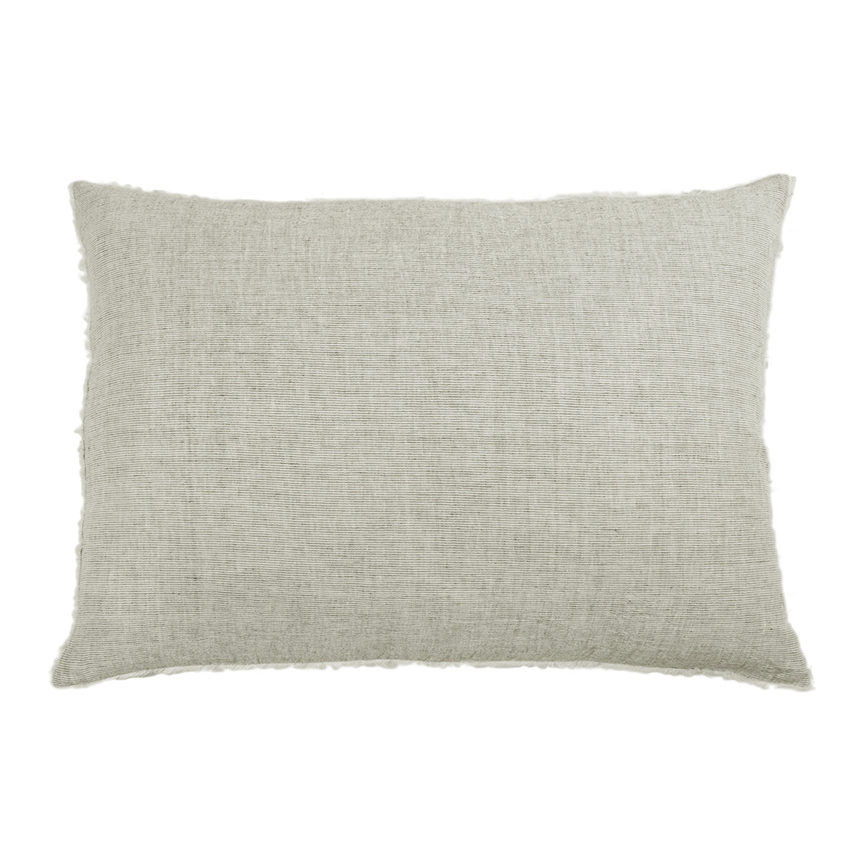 Navy Pom Pom at Home Logan Sham showing soft fabric and decorative pom pom trim for king-sized bedding.