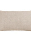 Navy Pom Pom at Home Logan Sham on a bed, showing soft fabric and decorative pom pom trim for a cozy bedroom decor.
