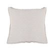 White Pom Pom at Home Ojai Matelasse Euro Sham with textured fabric and decorative pom pom edging for a cozy, stylish look.